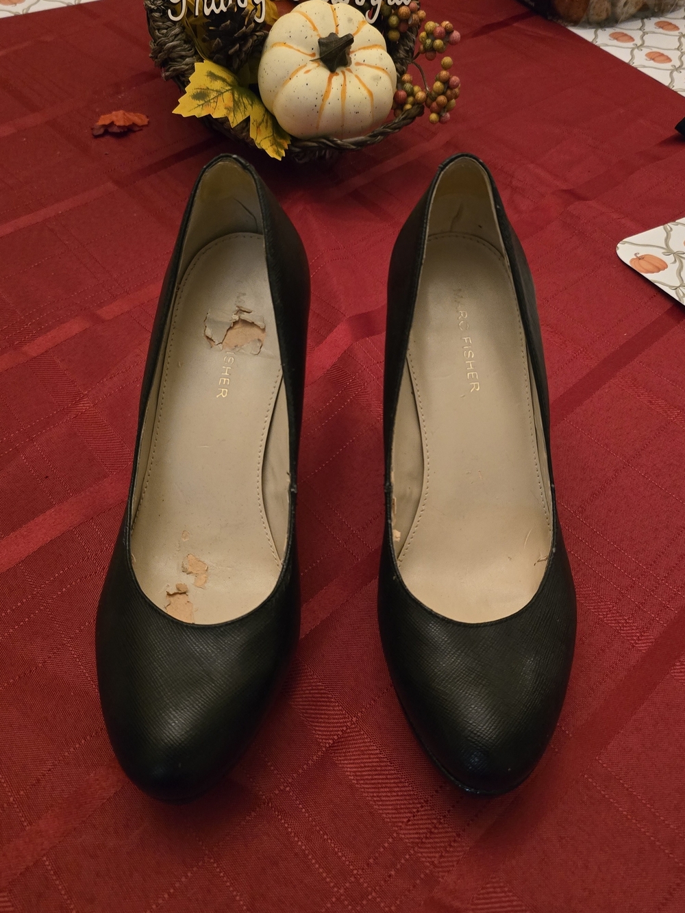 Marc Fisher Black Pointed-Toe Pump
